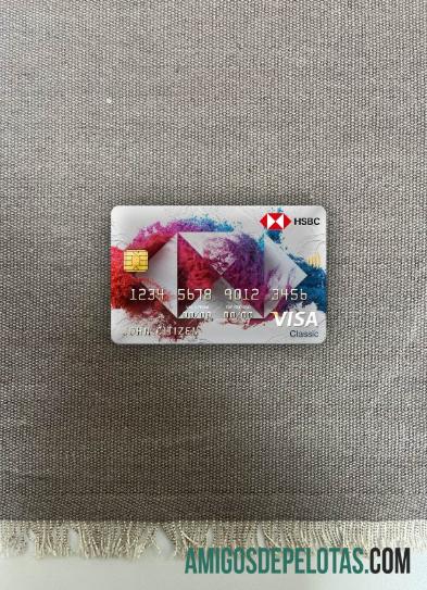 Luxemburgo HSBC Bank Visa Classic Cartão Photolook Frente baixar para verificação